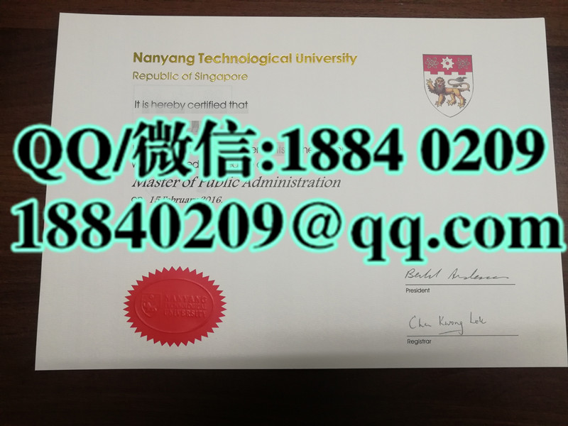 MPA新加坡南洋理工大学公共管理硕士证书  Nanyang Technological University  Master of Public Adminis