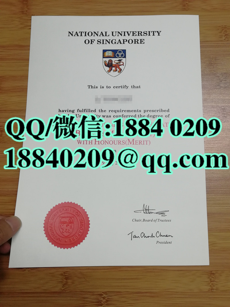 NUS新加坡国立大学文凭   National University of Singapore  diploma样本​
