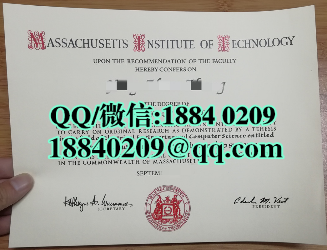 美国麻省理工学院毕业证样本，Massachusetts Institute of Technology diploma