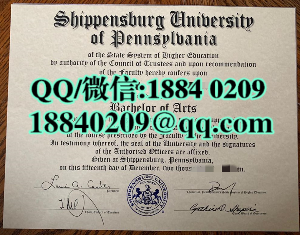 美国宾州西盆斯贝格大学毕业证书_shippensburg university of pennsylvania graduation certificate