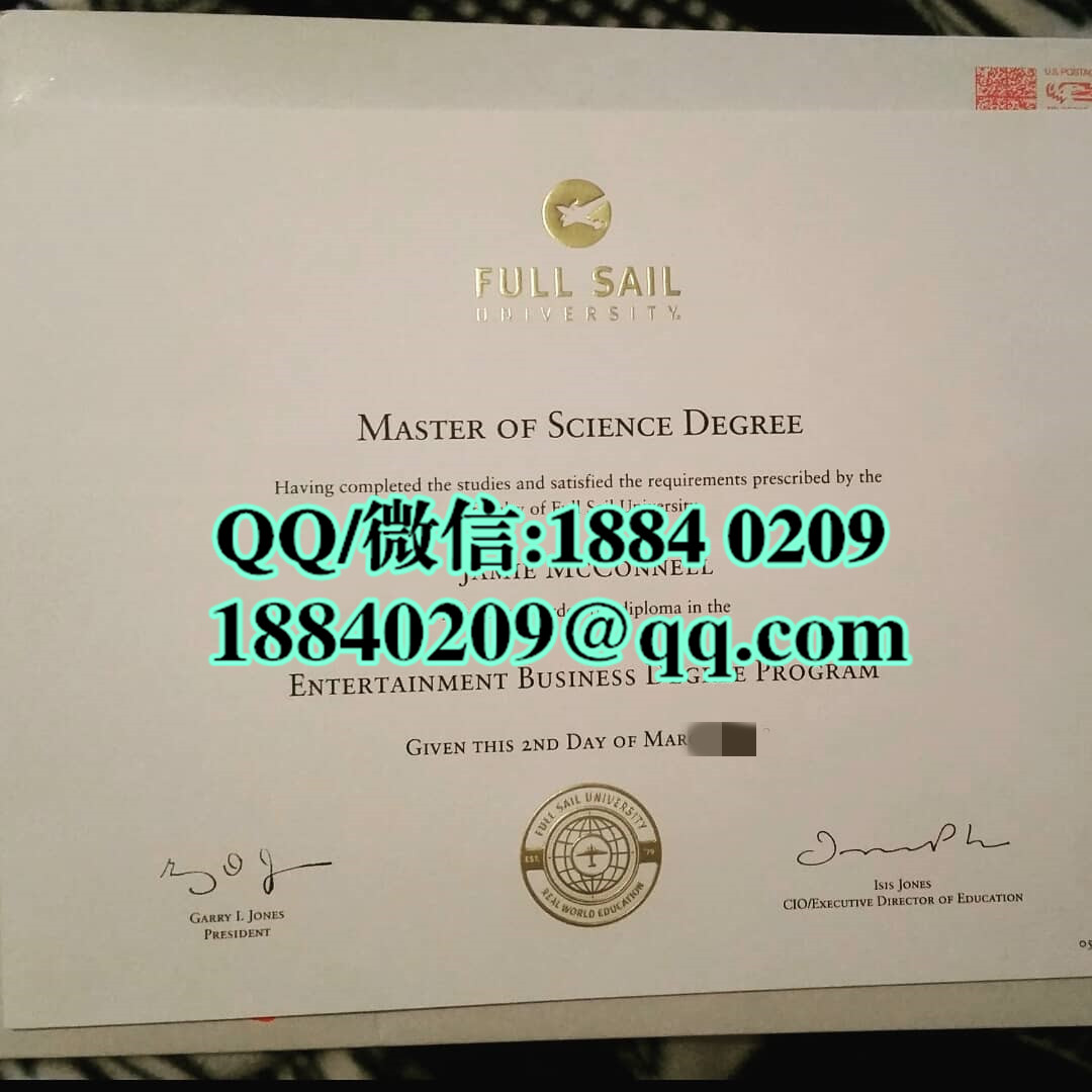 美国福赛大学Full Sail University毕业证样本，美国福赛大学硕士学位证书