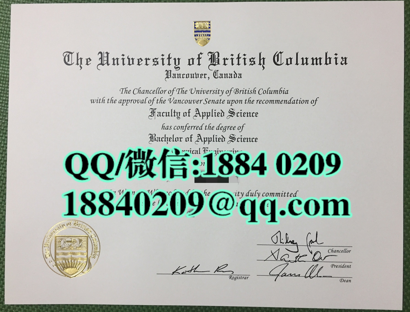 加拿大UBC大学毕业证，加拿大UBC大学文凭样本，加拿大不列颠哥伦比亚大学毕业证