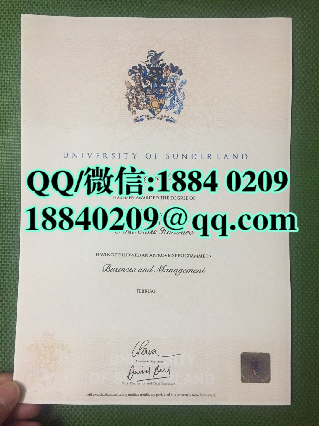 英国桑德兰大学毕业证学位证，University of Sunderland diploma