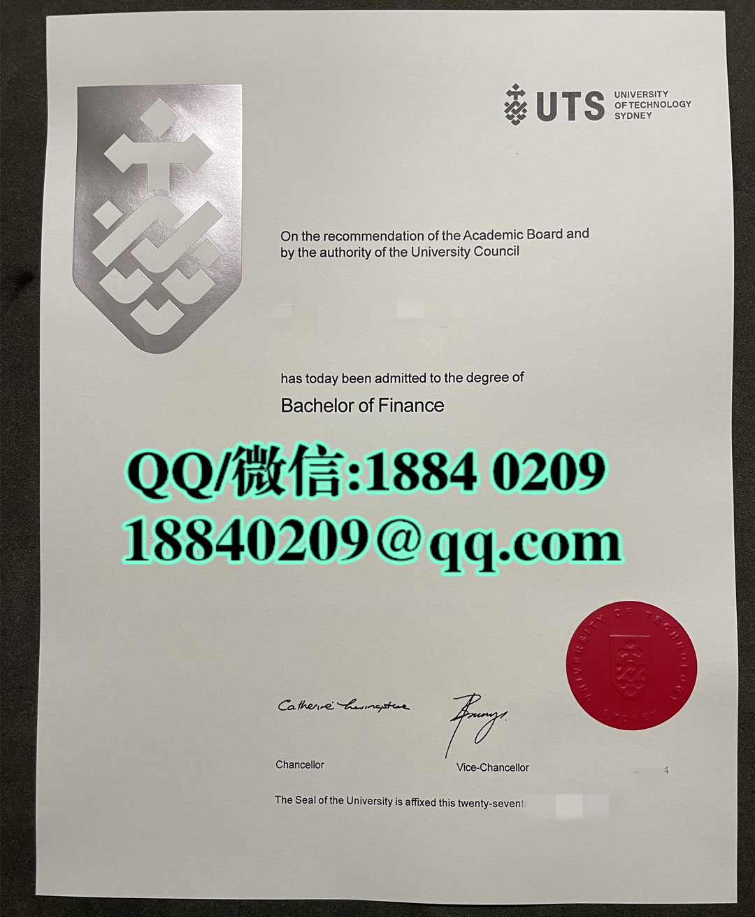 悉尼科技大学毕业证成绩单留才认证，University of Technology Sydney diploma