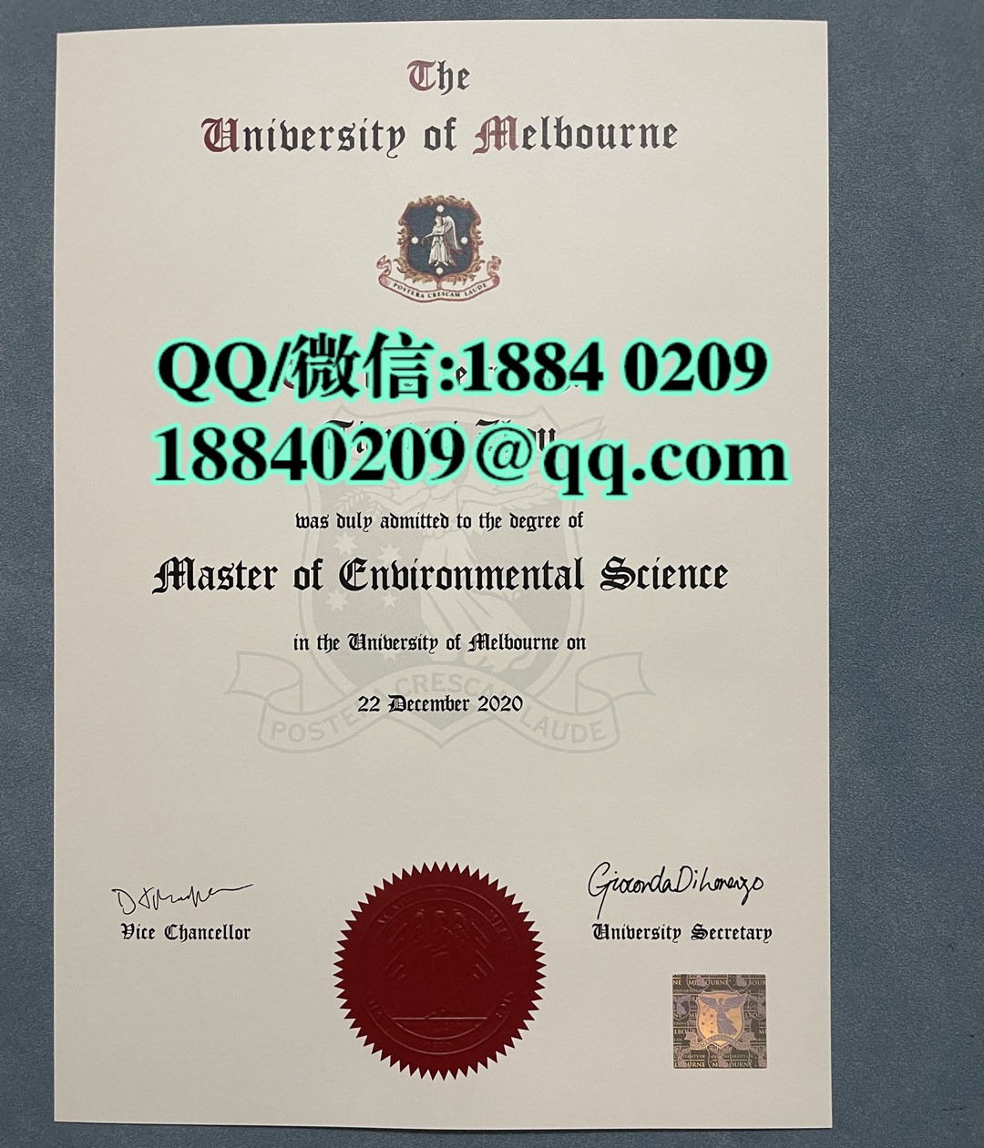 墨尔本大学硕士学位证毕业证，The University of Melbourne master degree