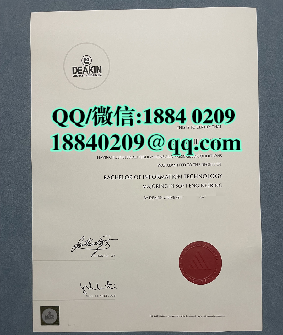 澳洲迪肯大学毕业证成绩单留才认证，澳洲Deakin毕业证成绩单定制