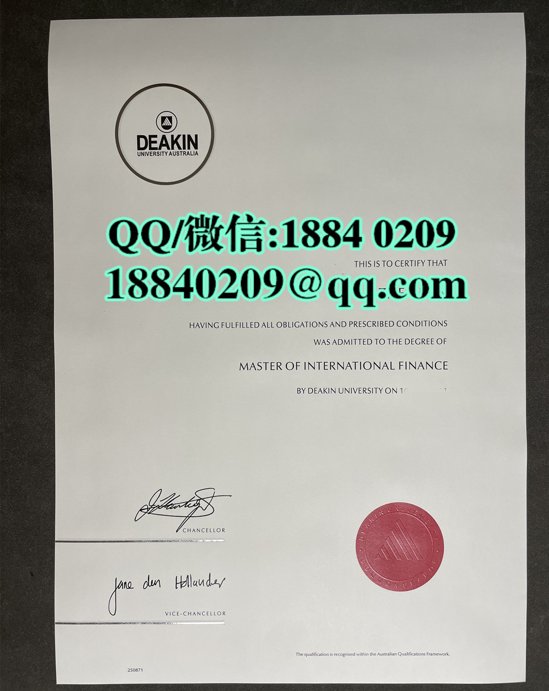 澳洲迪肯大学硕士毕业证学位证，Deakin University diploma