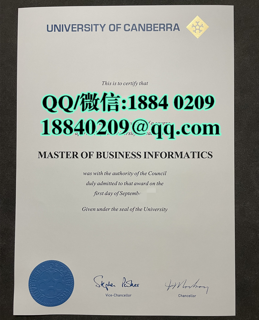 澳洲堪培拉大学(UC)毕业证成绩单留才认证，University of Canberra diploma