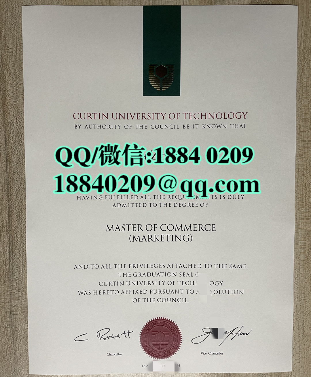 澳洲科廷大学Curtin University硕士学位文凭留才认证，Curtin University master degree