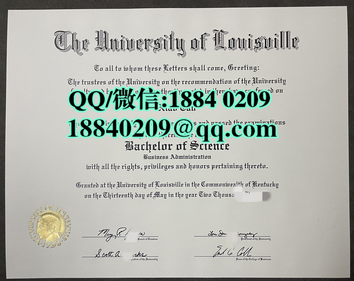 美国路易斯维尔大学毕业证学位证，University of Louisville diploma certificate