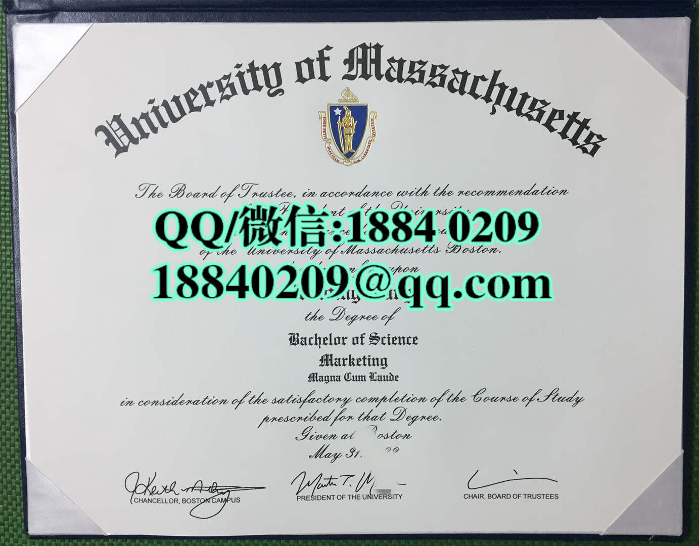 美国马萨诸塞大学毕业证成绩单留信网认证，university of massachusetts diploma certificate