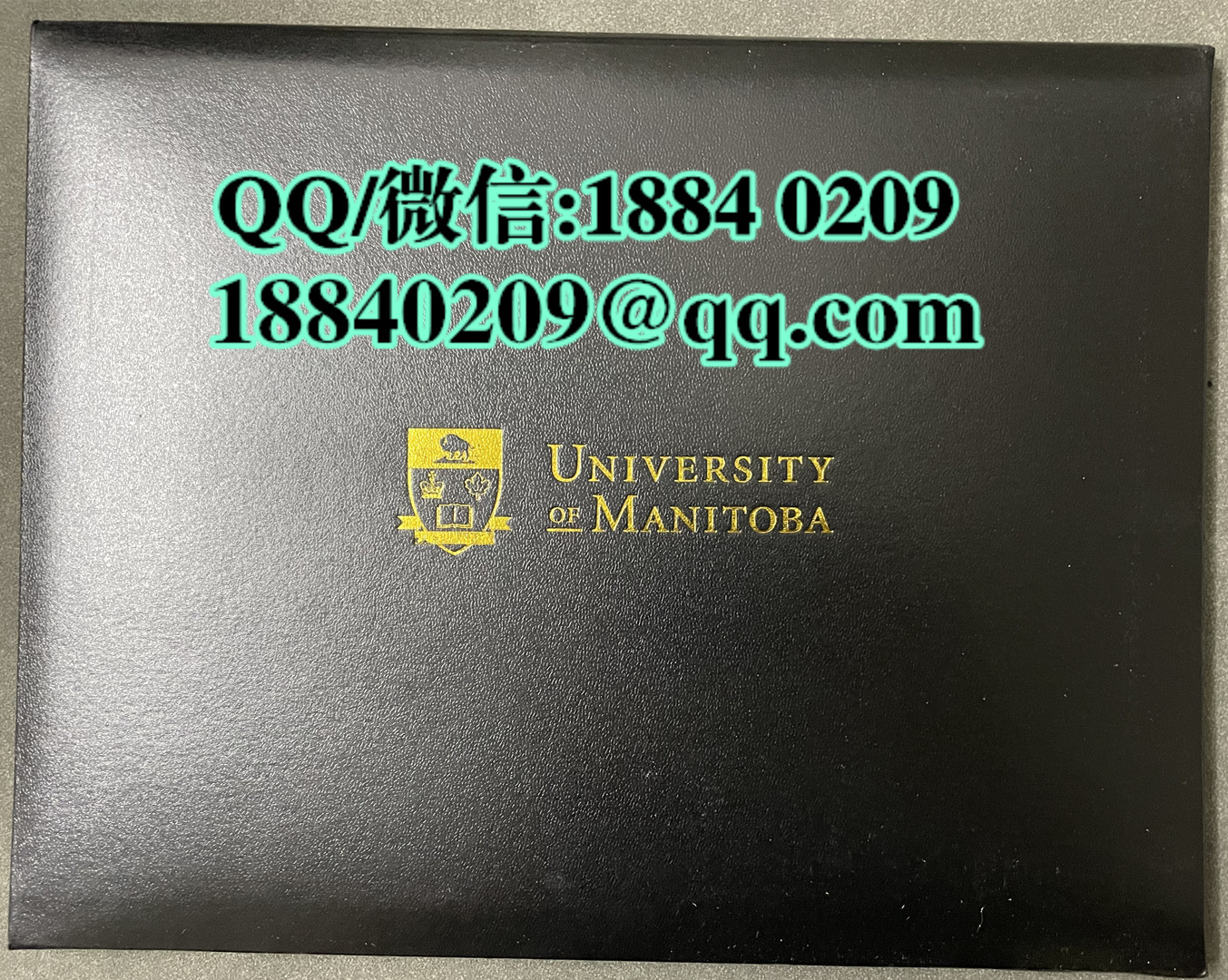 加拿大曼尼托巴大学University of Manitoba毕业证外壳，University of Manitoba diploma