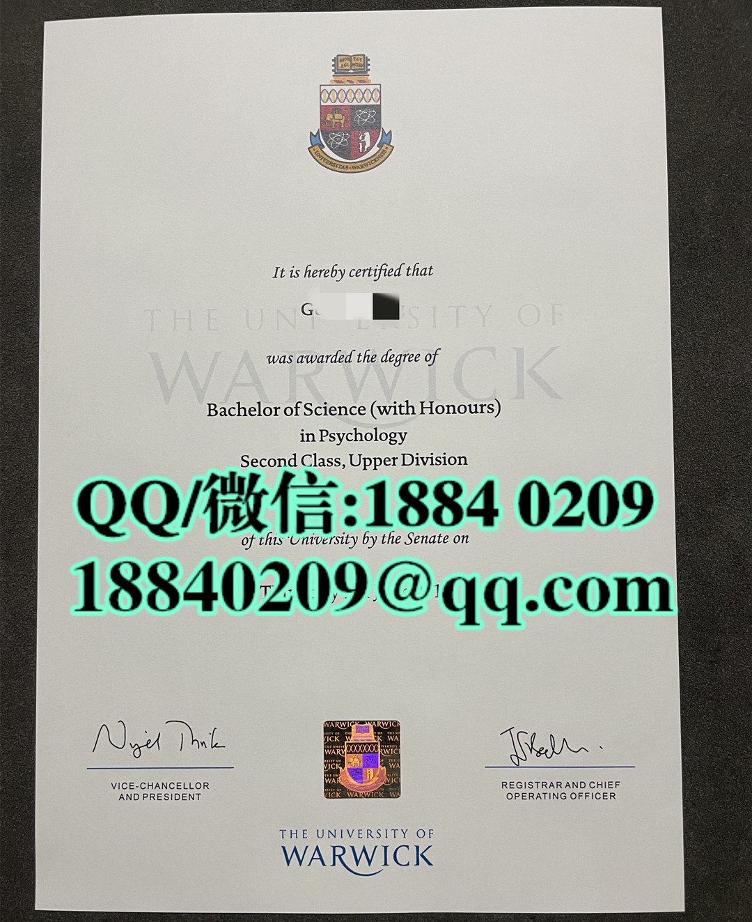 定制英国华威大学warwick university毕业证，warwick university diploma