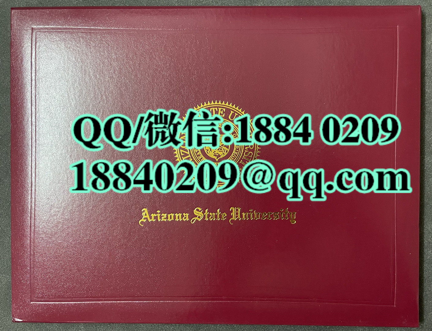美国亚利桑那州立大学毕业证外壳，Arizona State University diploma Cover