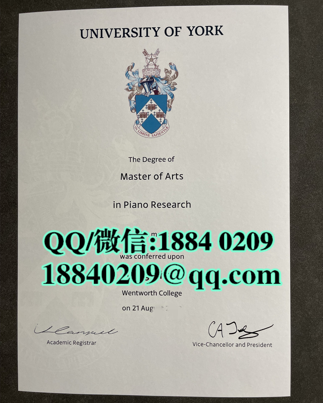 英国约克大学毕业证学位证，University of York diploma degree
