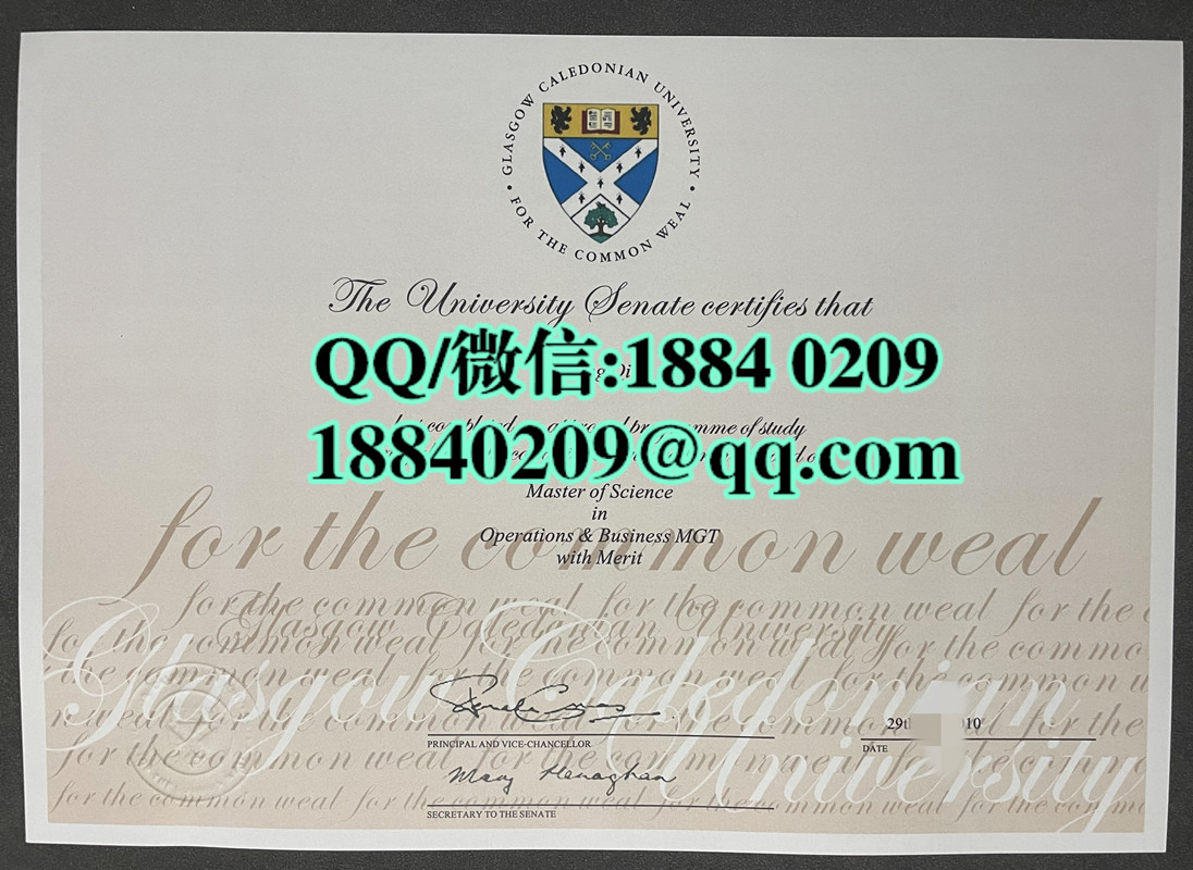 英国格拉斯哥卡利多尼亚大学毕业证学位证，glasgow caledonian university diploma degree