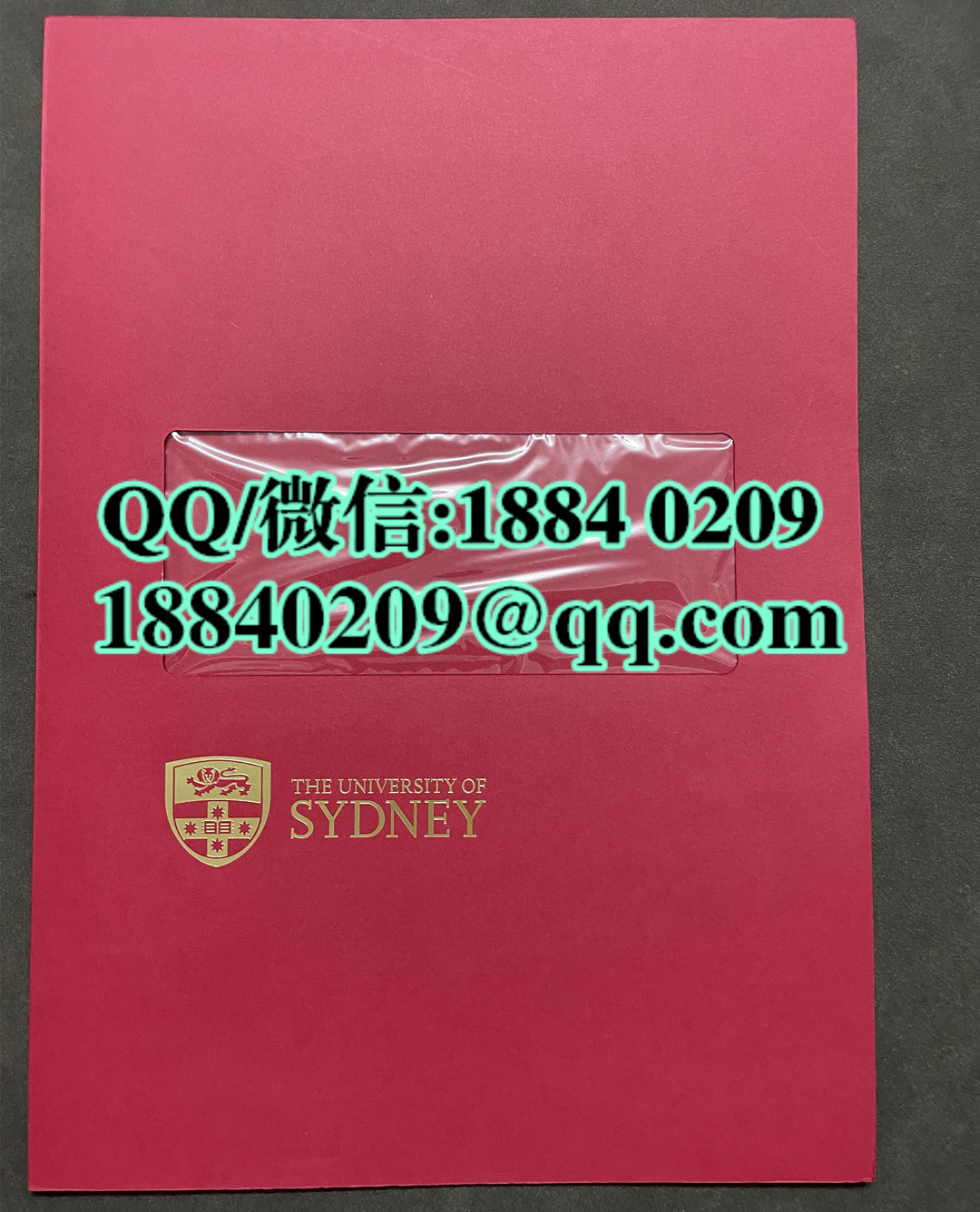 悉尼大学毕业证外壳，悉尼大学证书封皮，悉尼大学毕业证成绩单留学材料