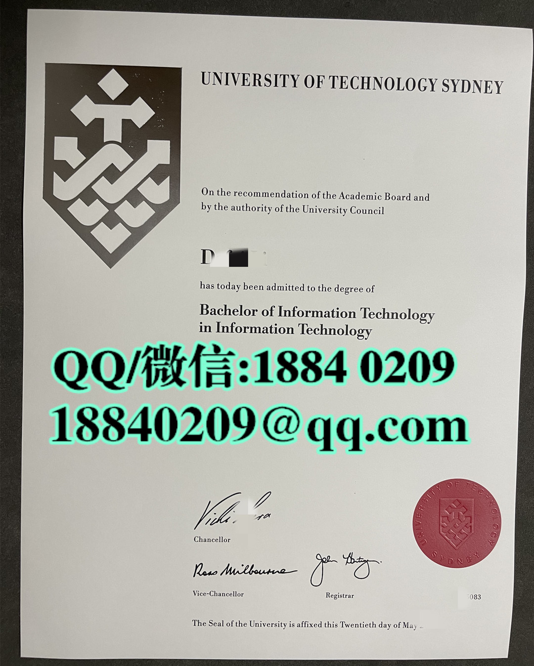 悉尼科技大学毕业证学位证，University of Technology Sydney diploma degree