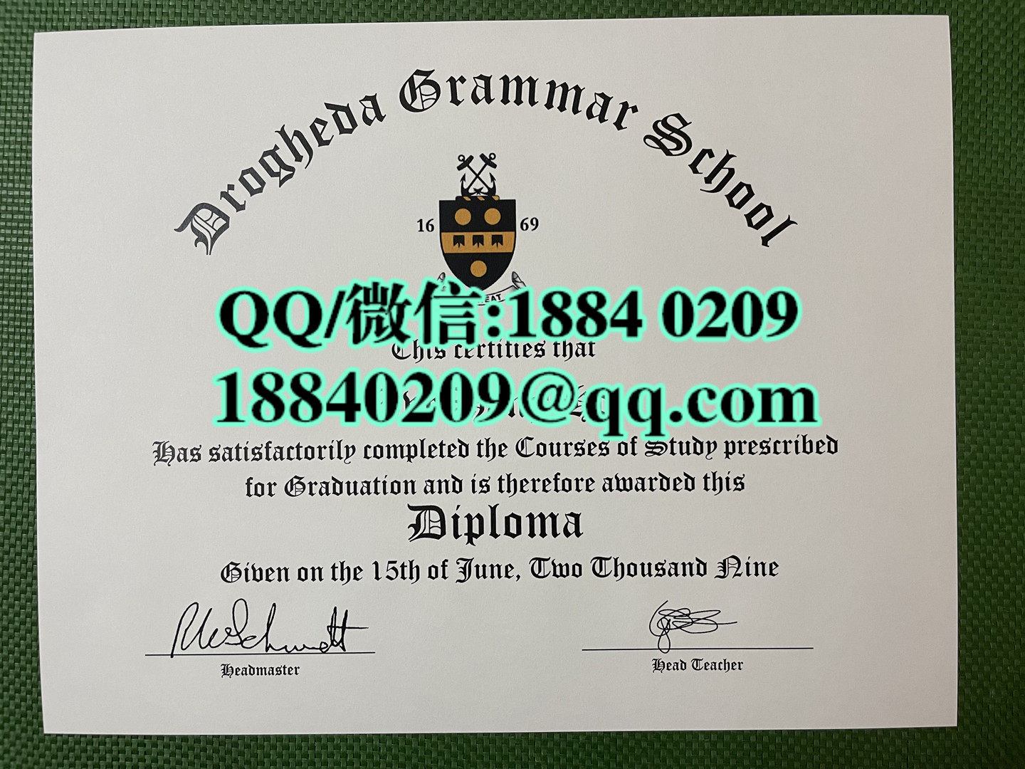 DGS爱尔兰德罗赫达语法学校毕业证文凭，Drogheda Grammar School diploma degree