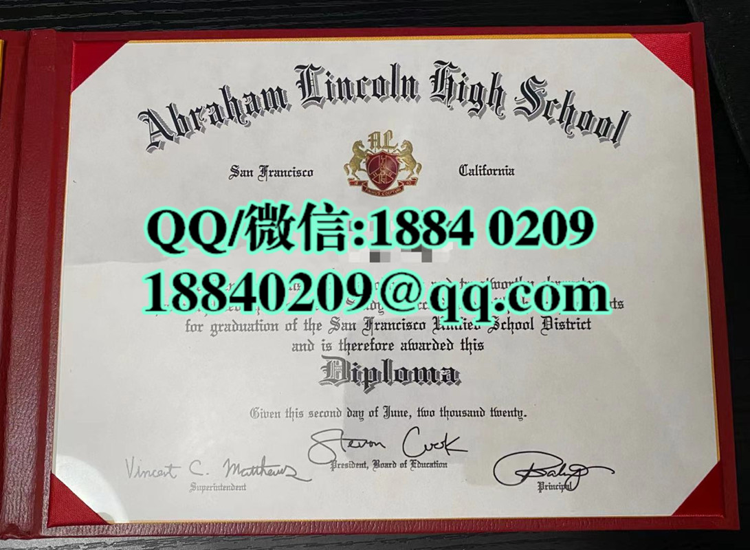 美国亚伯拉罕林肯高中毕业证文凭，Abraham Lincoln High School diploma degree