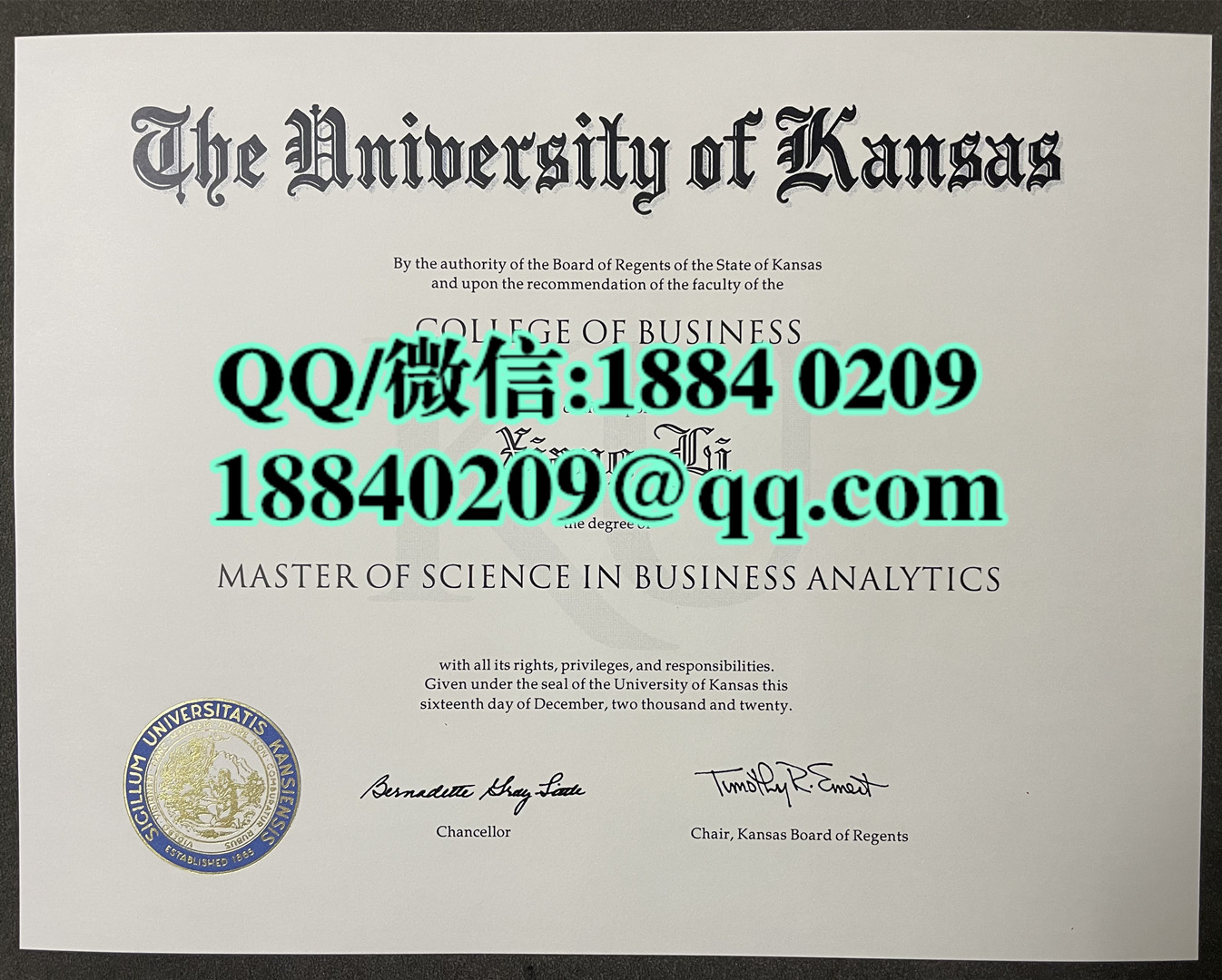 美国堪萨斯大学毕业证学位证，University of Kansas diploma certificate