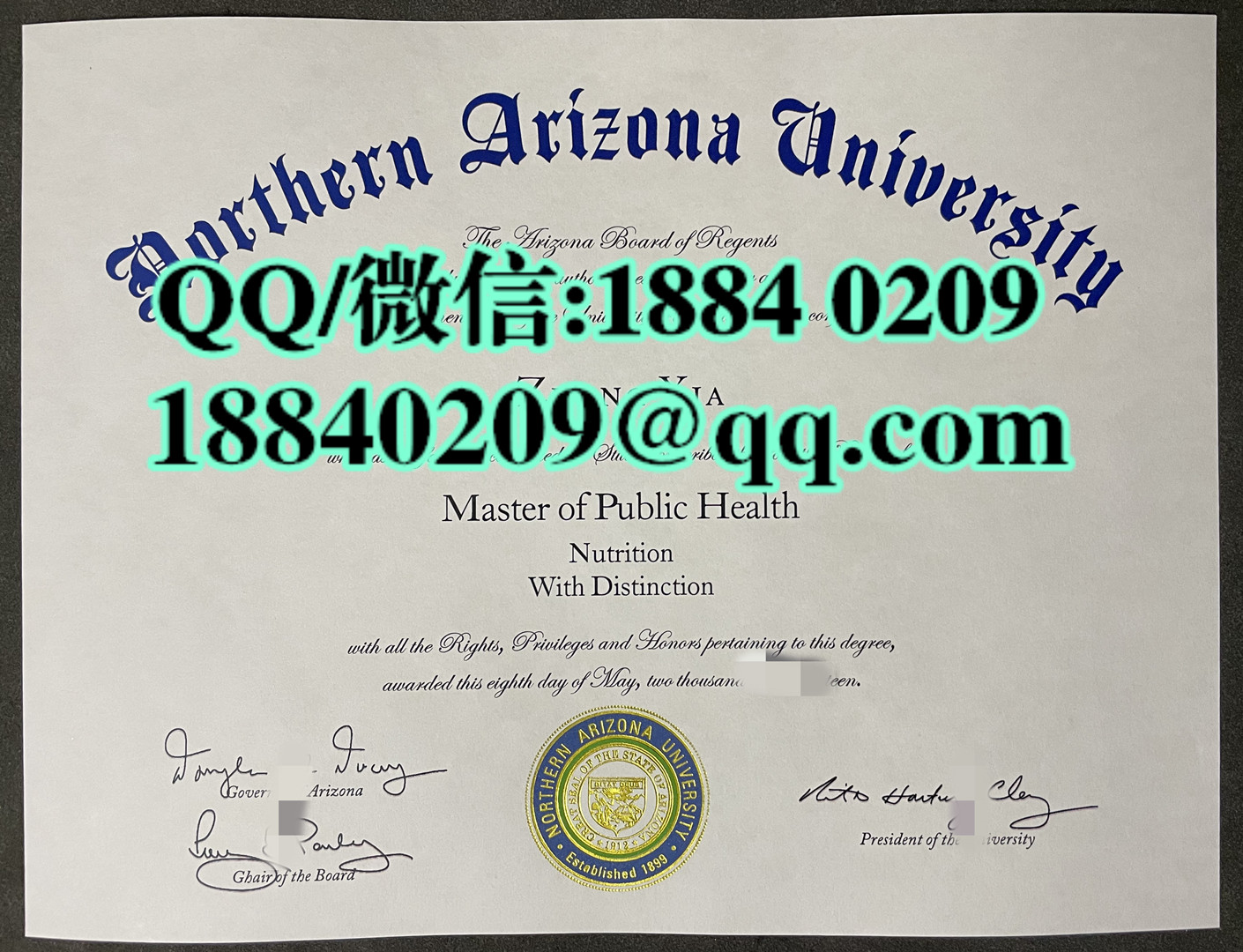 美国北亚利桑那大学毕业证学位证，Northern Arizona University diploma certificate