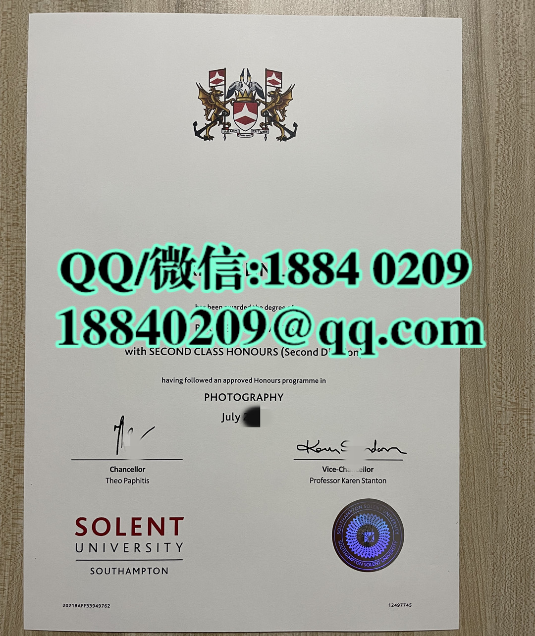 英国索伦特大学毕业证学位证，solent university diploma degree