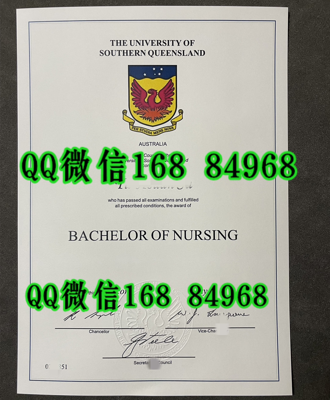 澳洲南昆士兰大学毕业证学位证，University of Southern Queensland diploma degree
