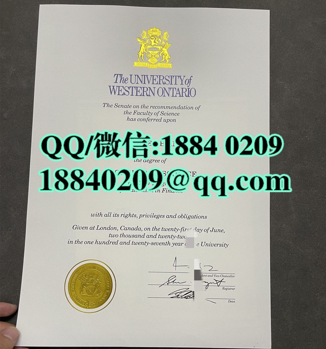 加拿大西安略大学毕业证，加拿大西安略大学文凭Western University diploma degree