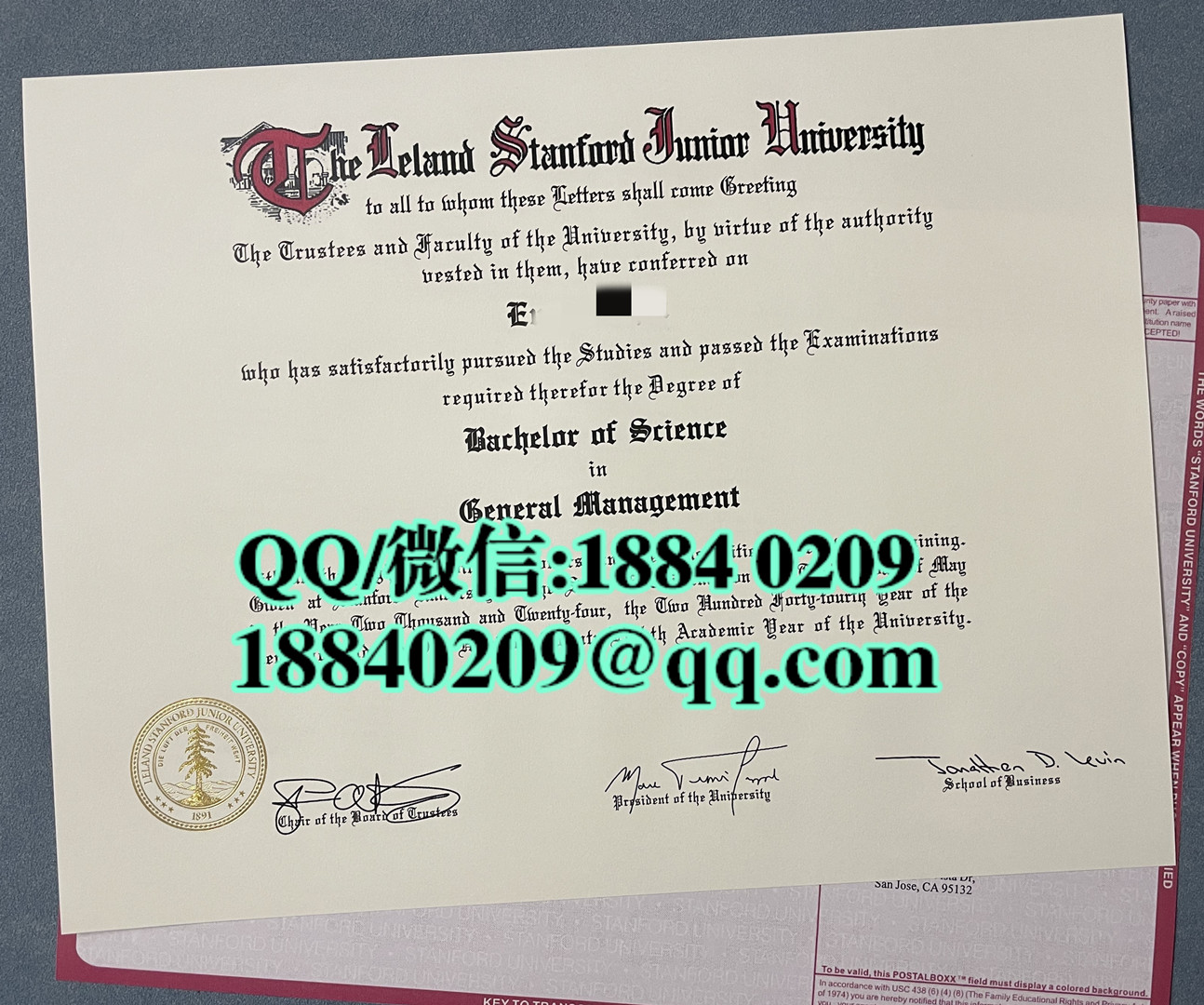 美国斯坦福大学毕业证成绩单，Stanford University diploma degree