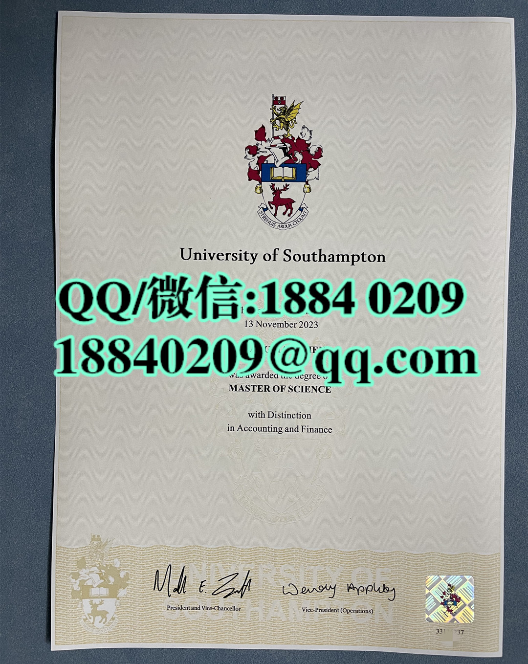 定制英国南安普顿大学毕业证学位证留才认证，University of Southampton diploma degree