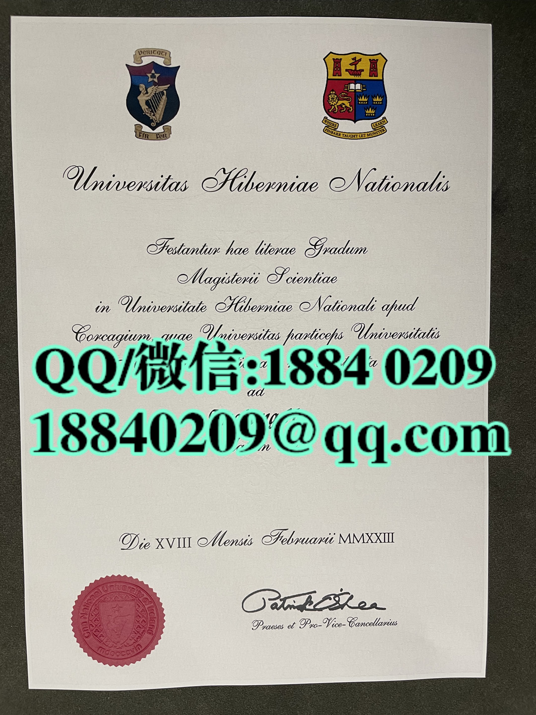 爱尔兰国立大学毕业证成绩单留才认证，National University of Ireland diploma degree