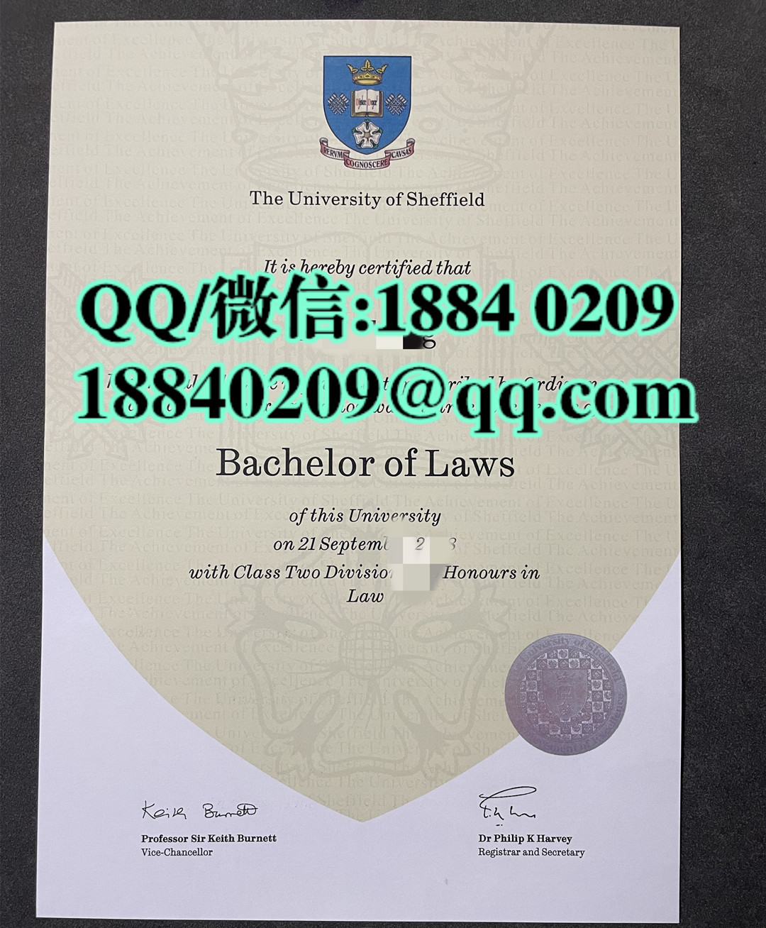 英国谢菲尔德大学毕业证学位证，英国谢菲尔德大学文凭案例