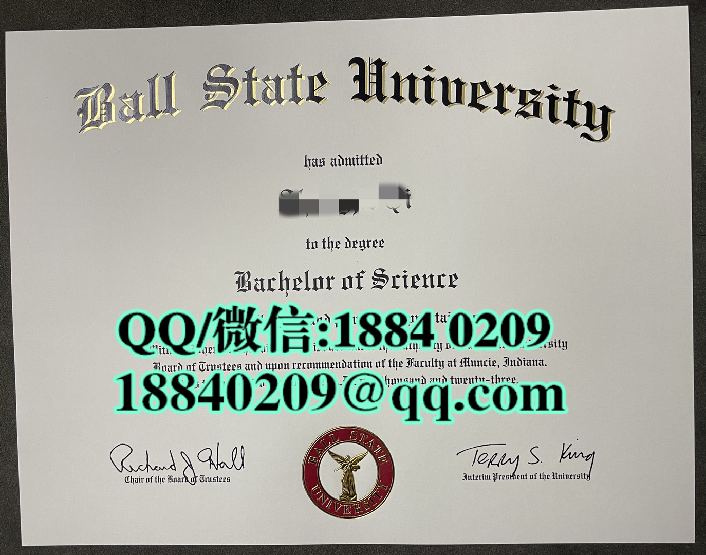 美国鲍尔州立大学毕业证学位证，ball state university diploma degree
