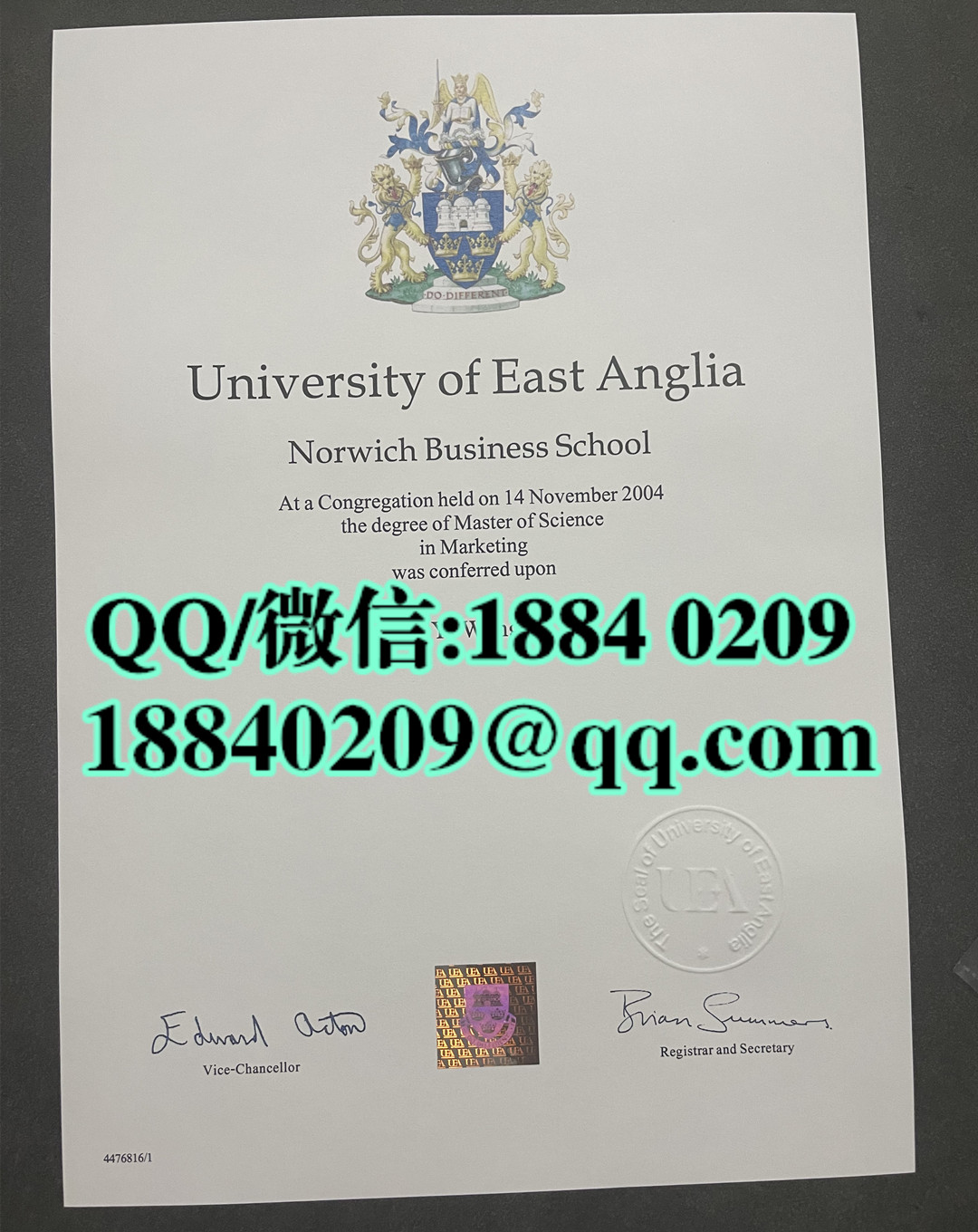 英国东安格利亚大学毕业证学位证留才认证，University of East Anglia diploma degree