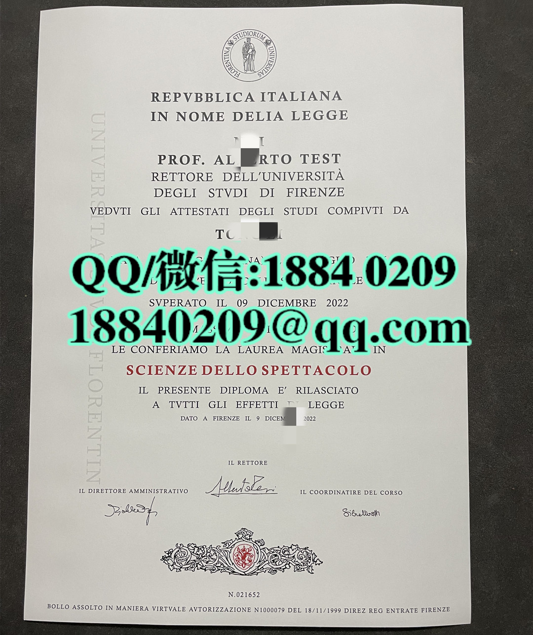 意大利佛罗伦萨大学毕业证成绩单,意大利佛罗伦萨大学学位证